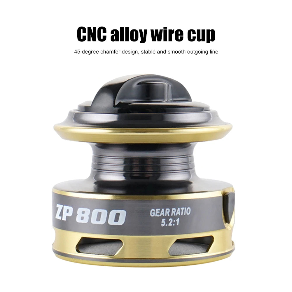 Carrete Spinning APWIKOGER ZP 500/800 | 13+1BB | 6.3:1 | Ultra Ligero | Agarre EVA | Copa Metal - Firu Total Sales