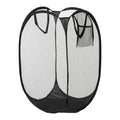 Folding Dirty Laundry Sorting Basket Washing FrameBathroomCloth MeshStorage BagFrame Bucket LaundryOrganizers Storage Pouch