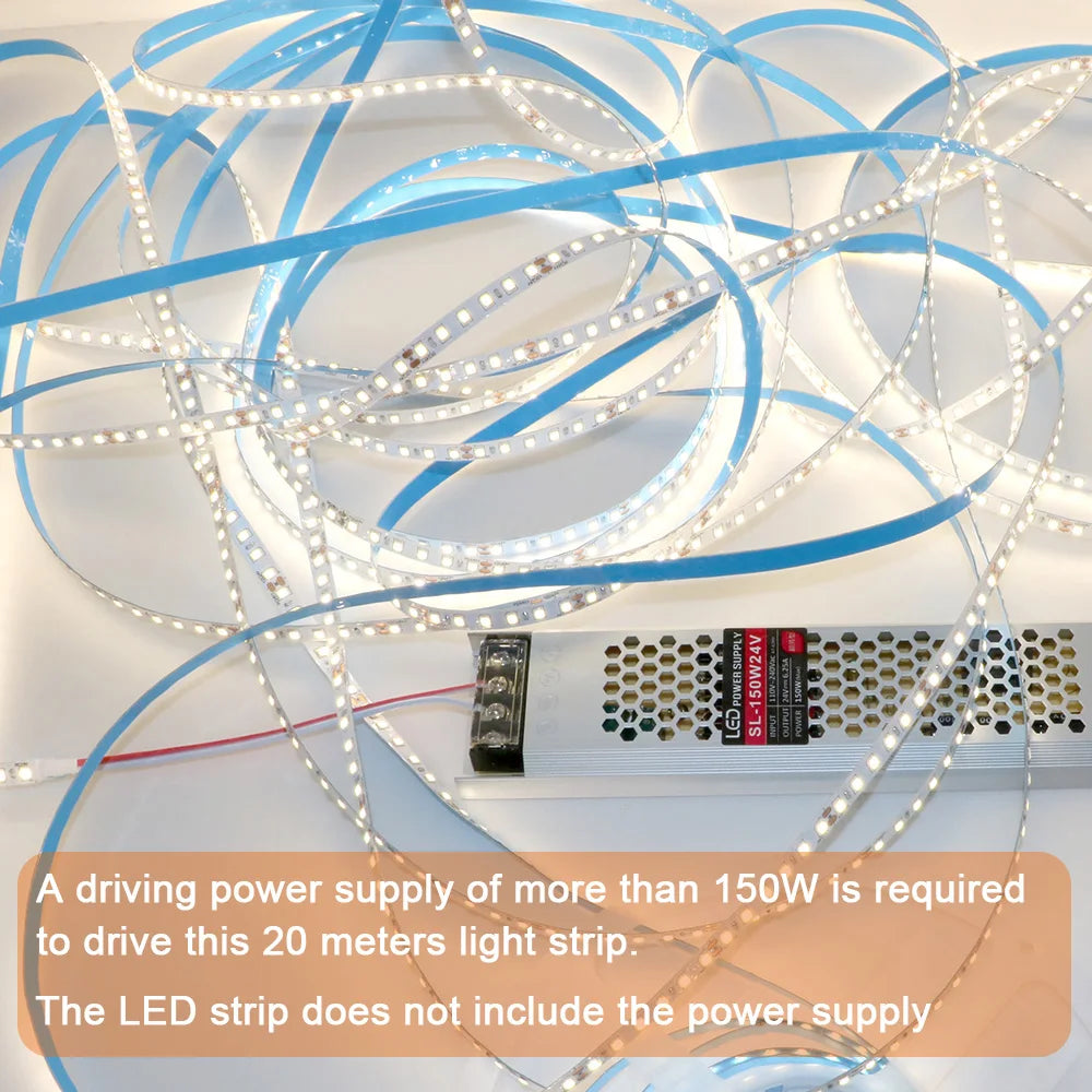 Tira LED dengsum DC24V | 120LEDs/m | Flexible y Cortable | 5m a 20m | 3000K/4000K/6500K | Sala - Firu Total Sales