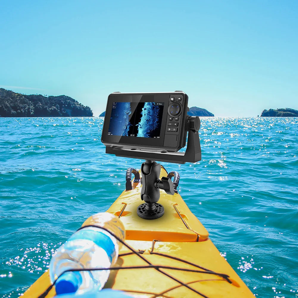 Fish Finder Mount Base Wear Resist 360 Degree Swivel Fish Finder Rack Universal Fishfinder Supporter for Marine Boat Kayak