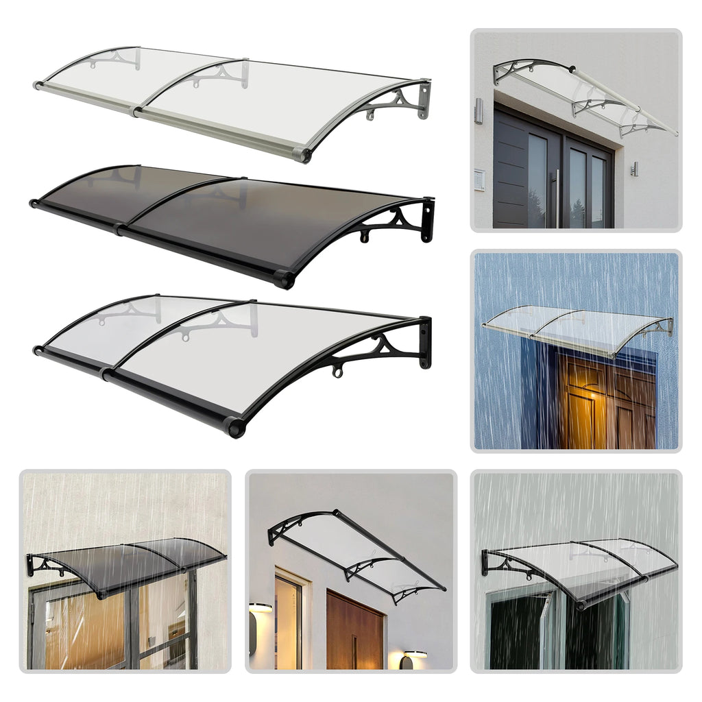 Front Door Arch Rainshed Easy to Install Canopy for Outdoor Sun Protection for Balconies/Roofs/Yards/Garages
