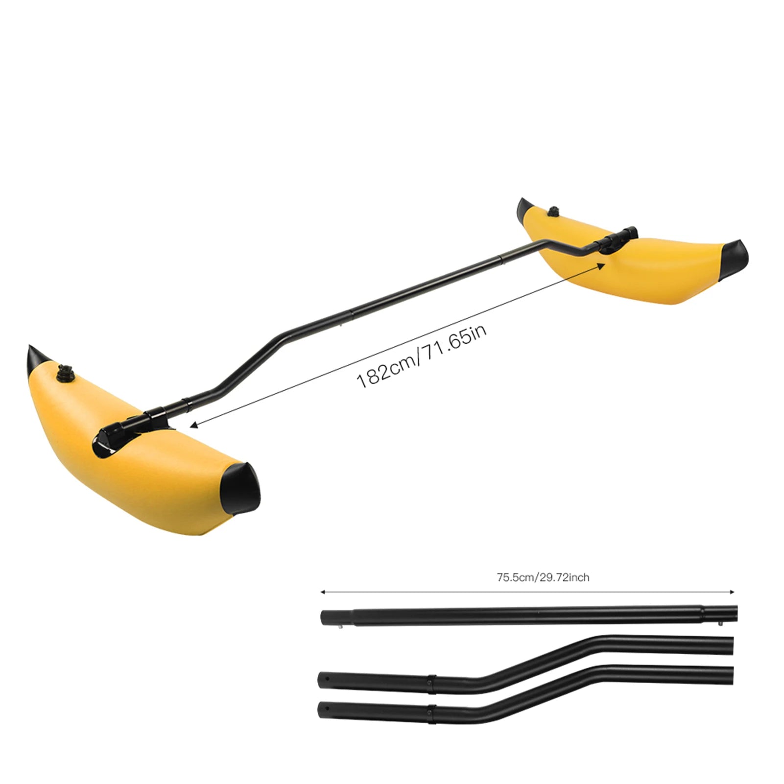 US Kayak Outrigger Kit Kayak Stabilizer Inflatable Kayak Stabilizer PVC Canoe Outrigger Kit Floating Balancing Boat Accessory