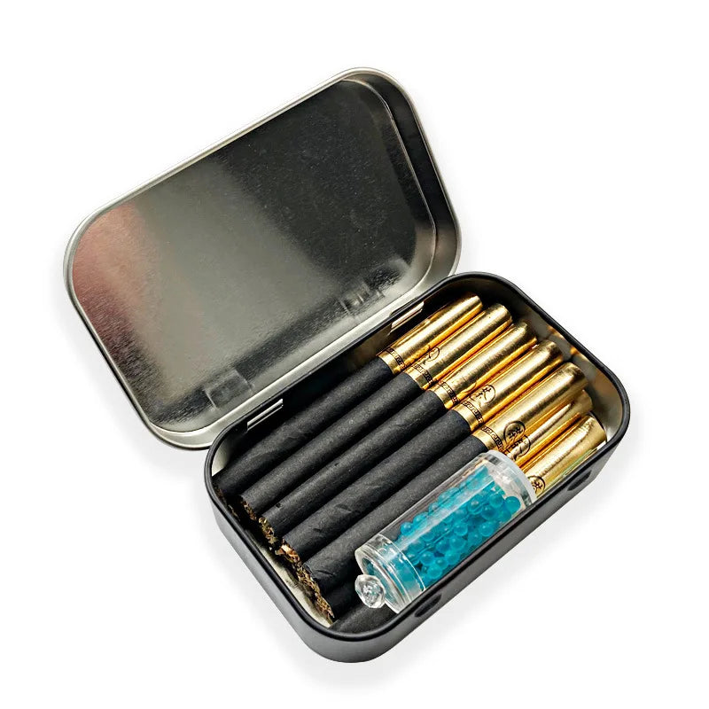Cigarrera Rectangular de Hojalata | Caja Organizadora | Tabaco, Joyas y Accesorios