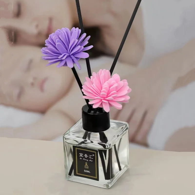50ml Essential Oil Diffuser Flameless Home Fragrance Lavender Jasmine Aromatherapy Home Car Air Freshener Room Deodorizer
