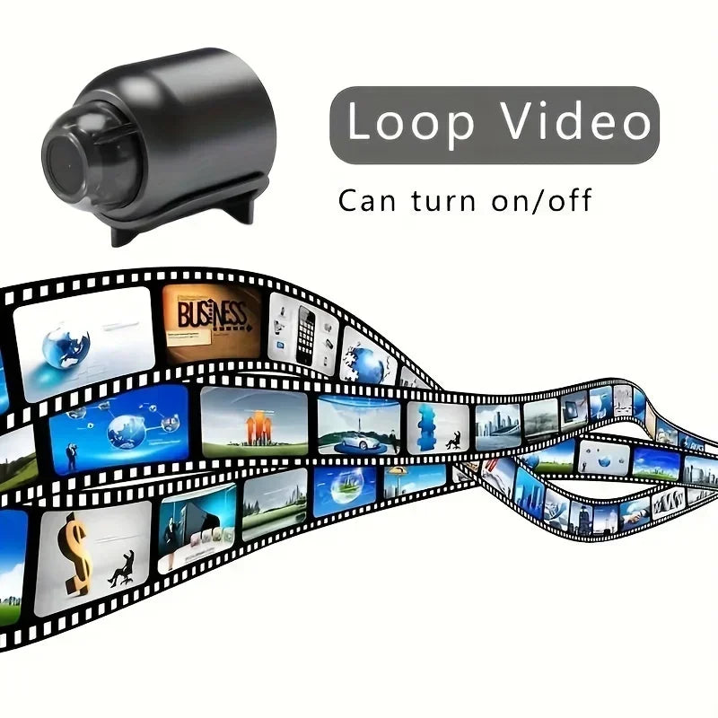 Mini WiFi Camera 1080P HD — Night Vision + 2-Way Audio | Baby & Pet Monitor