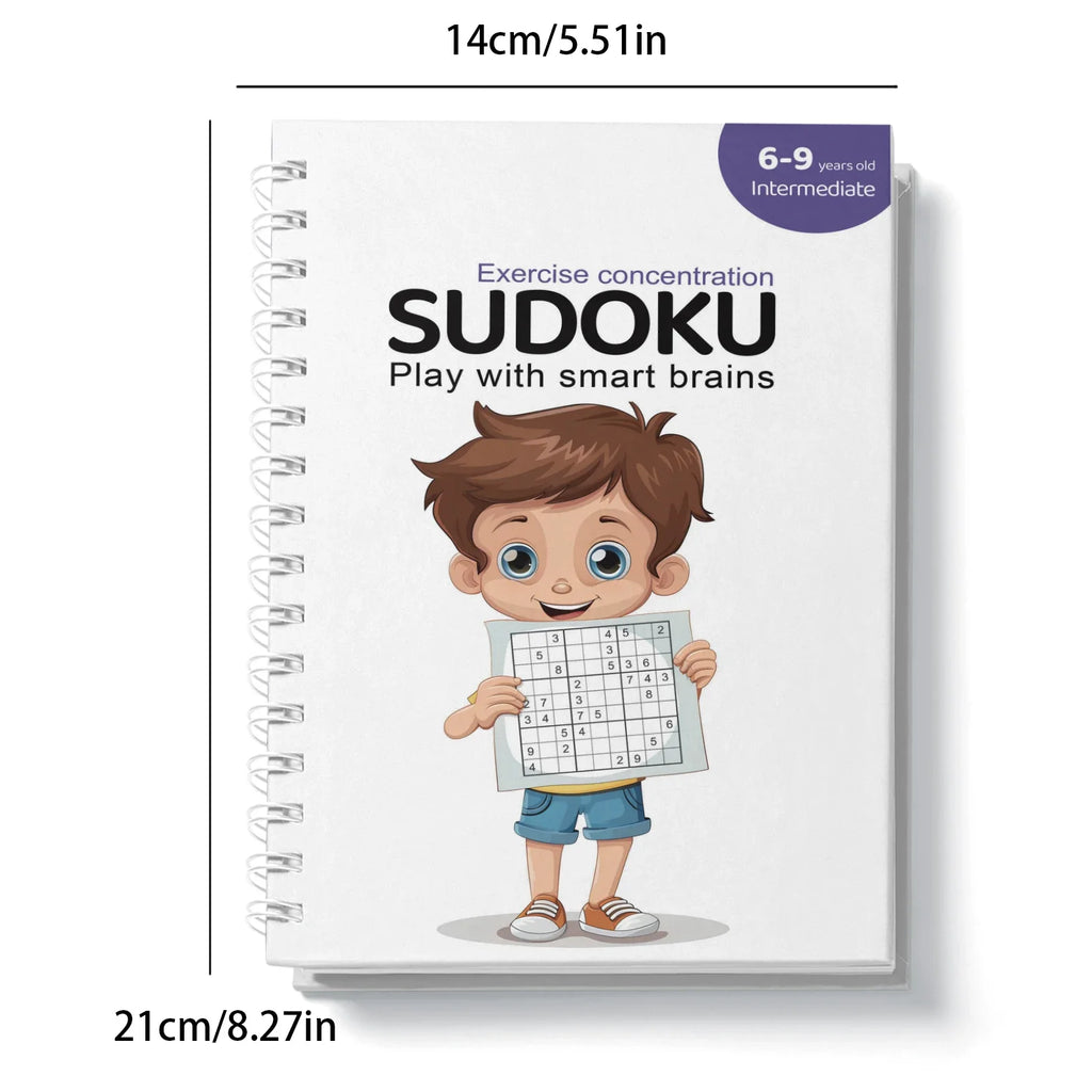 Sudoku Practice Book Math Exercise Thinking Logic for Kids of All Ages, Brain Exercise