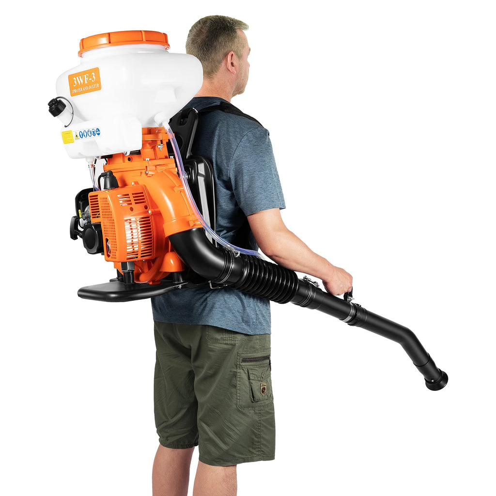 7500RPM Gasoline Power Insecticide Mist Blower, 3WF-3 14L Backpack Fogger Sprayer for Agricultural Mosquito Control