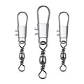 200pcs Bearing Rolling Swivel with Interlock Snap Rolling  Swivel Fishing Swivels for Connecting Fishing Line and Lures