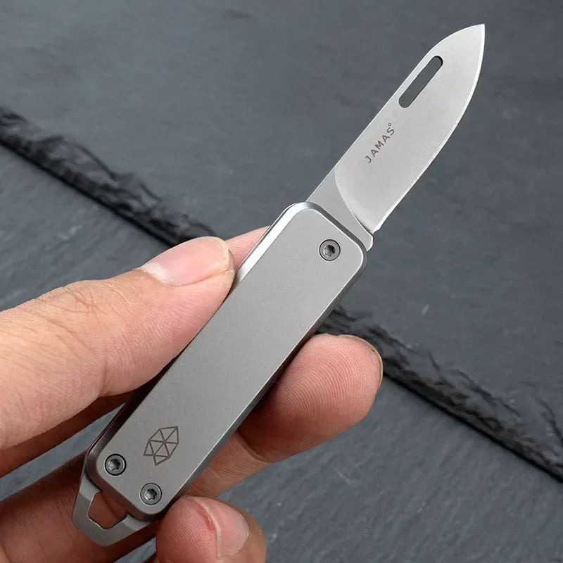 EDC Mini Folding Pocket Knife - Stainless Steel Sharp Blade, Multifunctional for Outdoor Camping & Daily Use