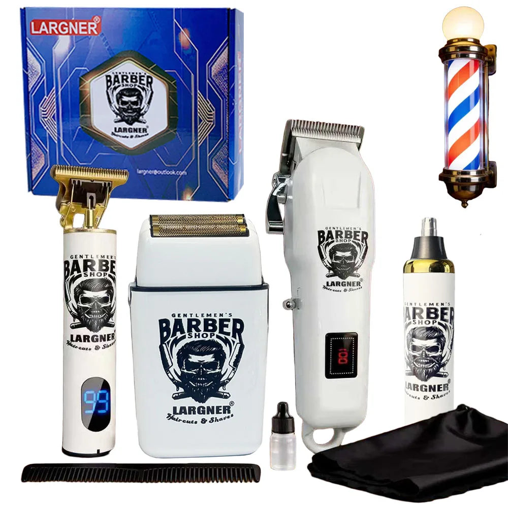 LARGNER Professional Hair Clippers Kit - Precision Haircutting Tools Set for Stylists And Barber Shops