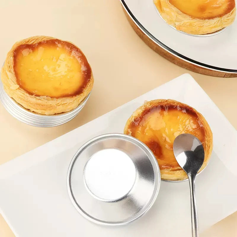 10 Moldes de Aluminio para Tartaletas y Mooncake | Accesorios de Repostería