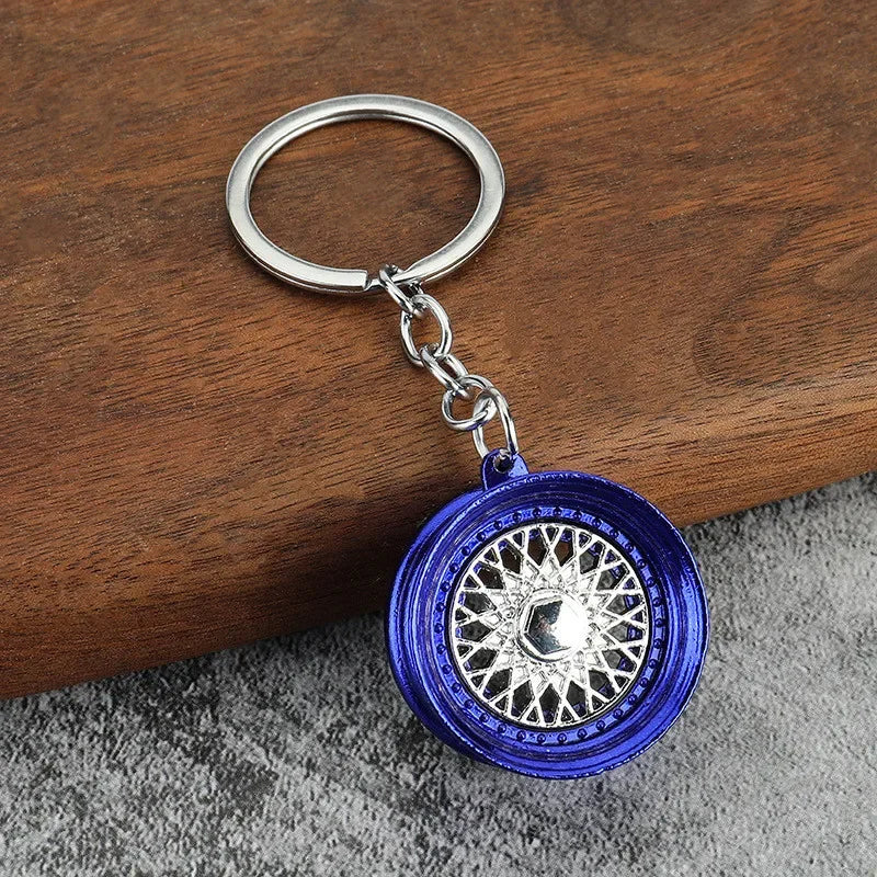 Creative Mini Gear Head Keychain Speed Gearbox Keyring for Car Key Turbo Hub Brake Disc Pendant Shock Absorber Keys Holder Chain