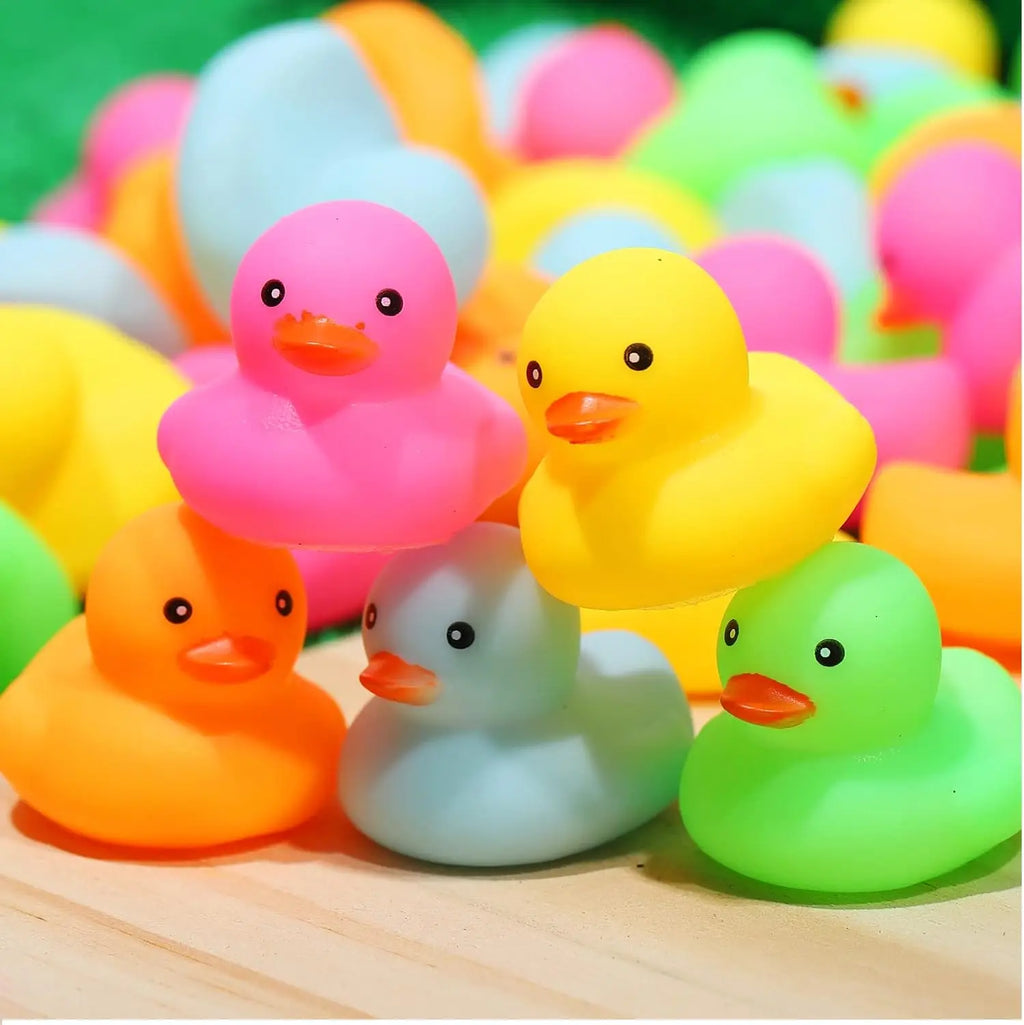 12/24/36/72 Pack Multicolor Mini Rubber Ducks Yellow Rubber Duck Toy Rubber Tub Toys Toys Squeak and Float Ducks