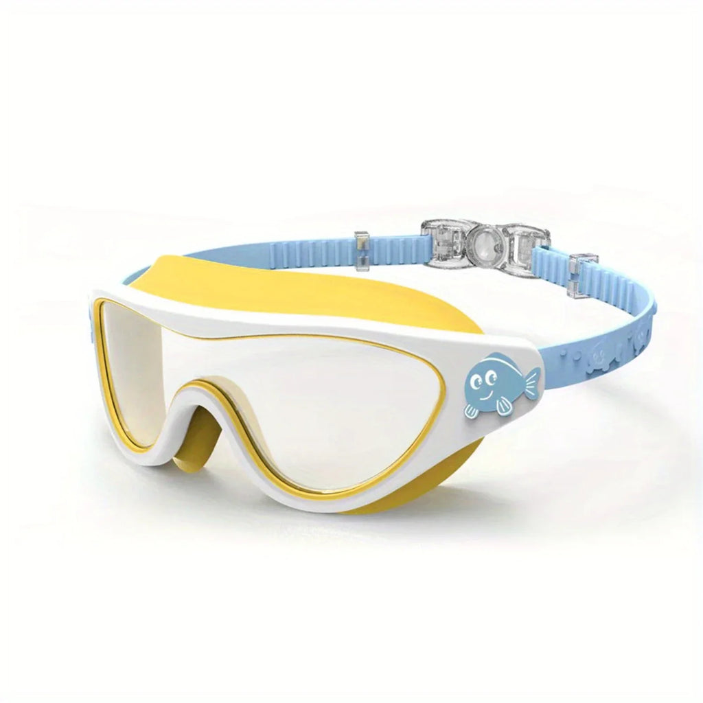 1pc Adorable  Print  Swim Goggles - Fog-Free, Leakproof, Large Frame for Wide-Angle Vision - Perfect Swimming Accessory for Chil