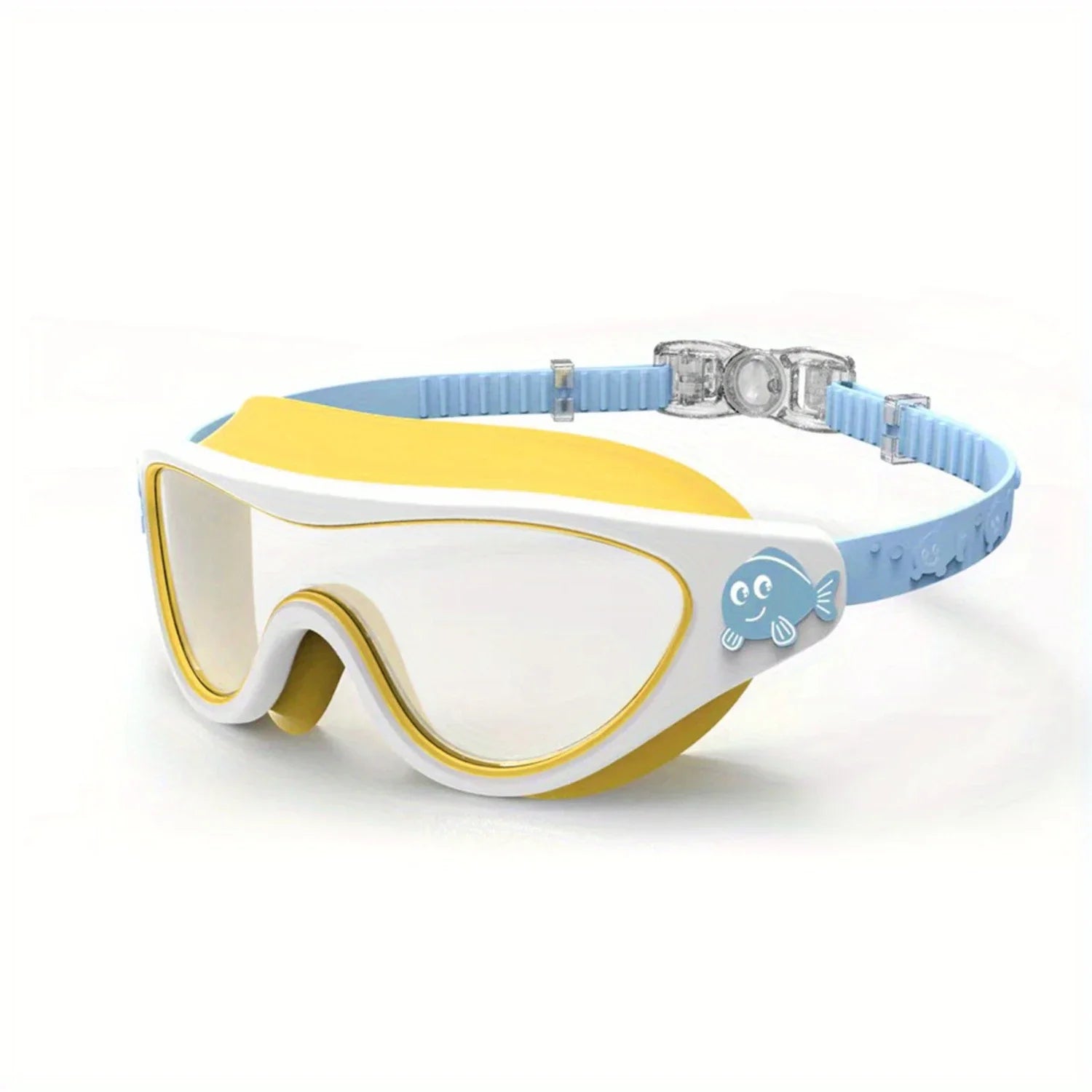 1pc Adorable  Print  Swim Goggles - Fog-Free, Leakproof, Large Frame for Wide-Angle Vision - Perfect Swimming Accessory for Chil