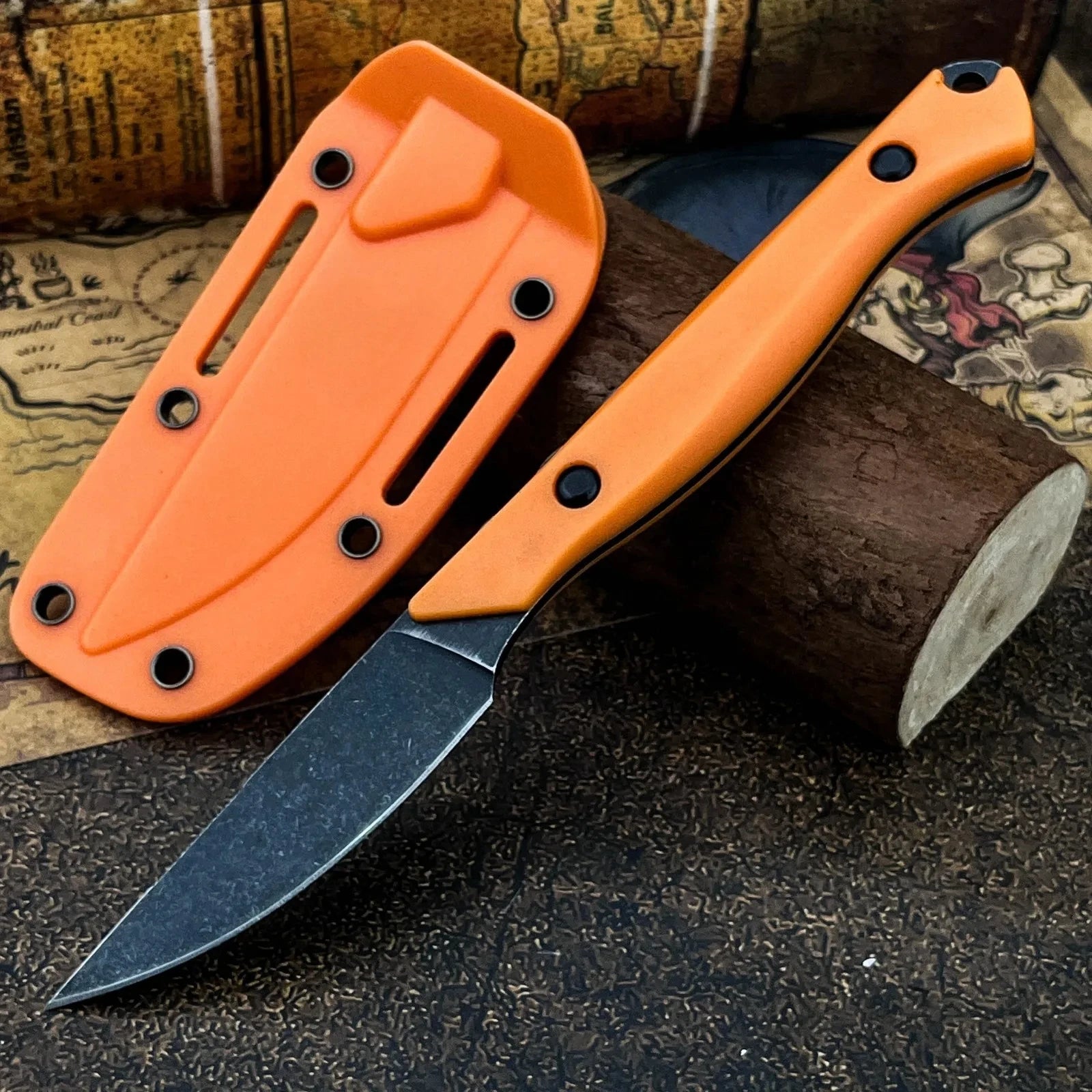 CPM-154 Steel Small Fixed Blade Knife 15700 Flyway with K-Type Sheath Outdoor Camping Fishing EDC Tool for Men's Gift