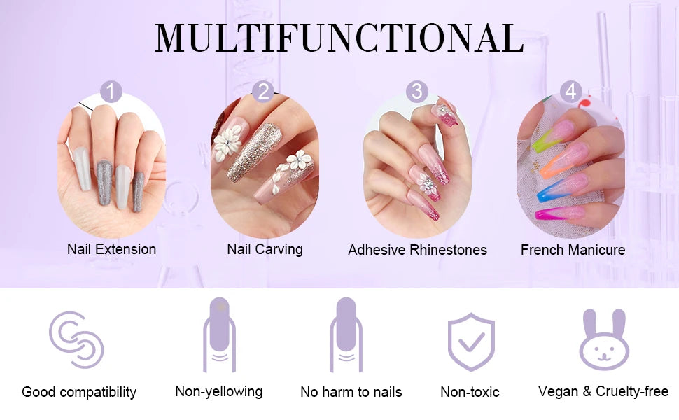 Saviland Monomer Acrylic Nail Liquid 180/500ml Large Capacity Professional Acrylic Nail Liquid For DIY Crystal Liquid Nail Art