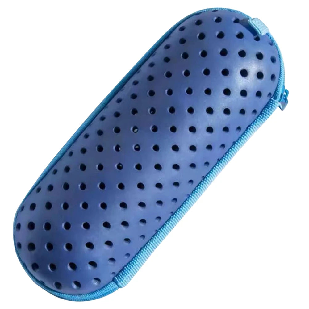 Swim Goggle Case Goggles Protective Case with Clip & Drain Holes Zipper Eyeglasses Case Portable Breathable for Outdoor Swimming