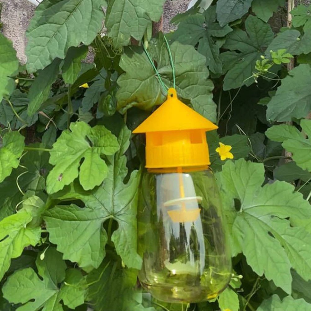 Fruit Fly Trap Killer Fruit Fly Catcher with Hanging Hole Fruit Fly Mosquito Trap for Orchard Insect Trap Pest Control