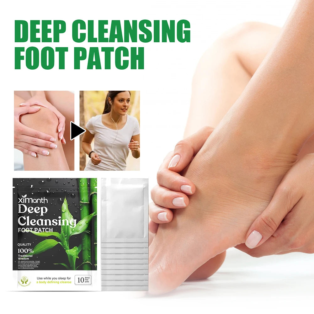 Detox Foot Patches for Stress Relief Deep Sleep Natural Herbal Toxins Clean