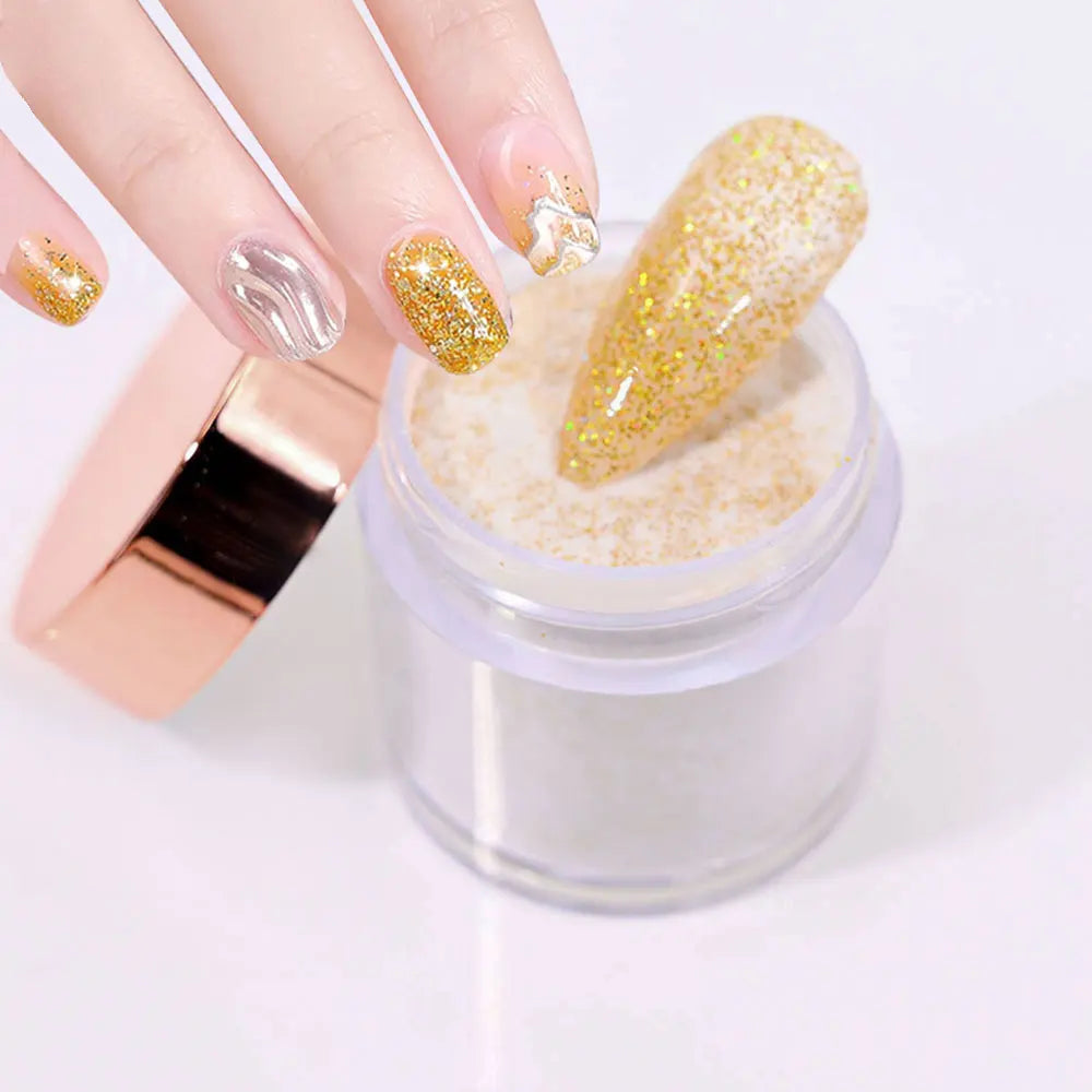 3Colors Acrylic Nail Powder Transparent/Pink/White Carving Crystal Polymer Powder Manicure Nail Polish Professional Accessories#