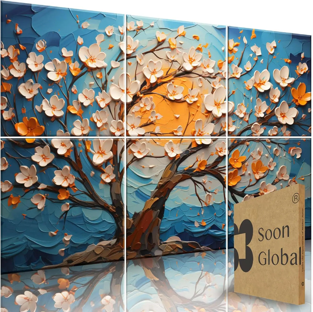 72x48 Inches Decorative Acoustic Wall Panels, Sound Absorbing Canvas Art for Home and Office