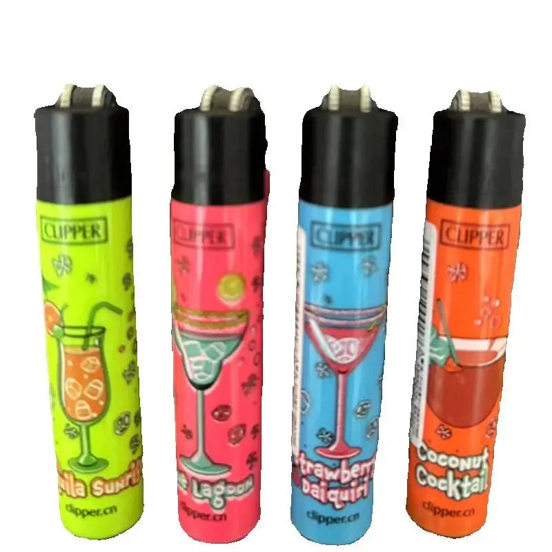 CLIPPER Lighter Retro Grinding Wheel Open Flame Lighter New Inflatable Lighter Cigarette Accessories Men's Small Gifts