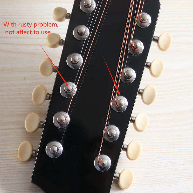 Guitarra Acústica de 12 Cuerdas 41" | Madera Spruce | Diseño Folk | Negro y Natural 🎸
