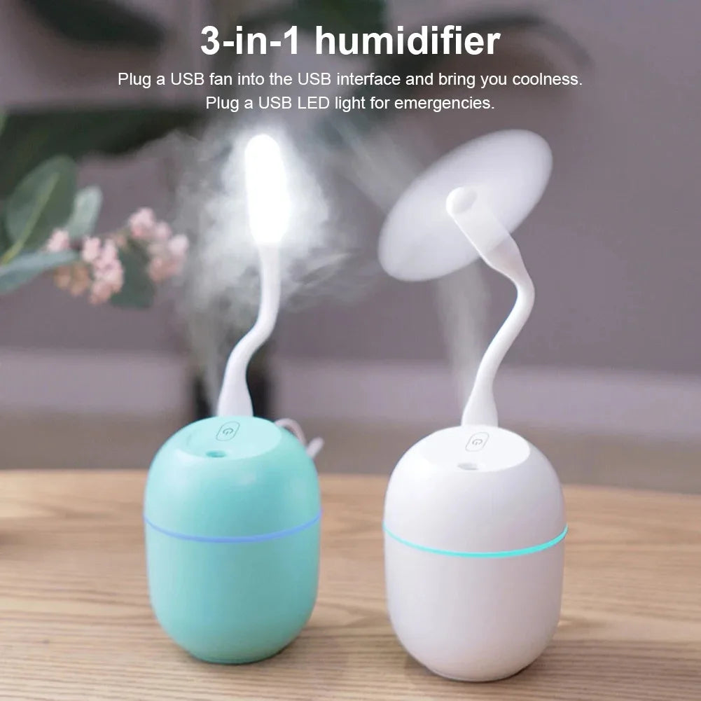 Humidificador Portátil Mini Gota de Agua USB | Silencioso | Dormitorio y Oficina 💧