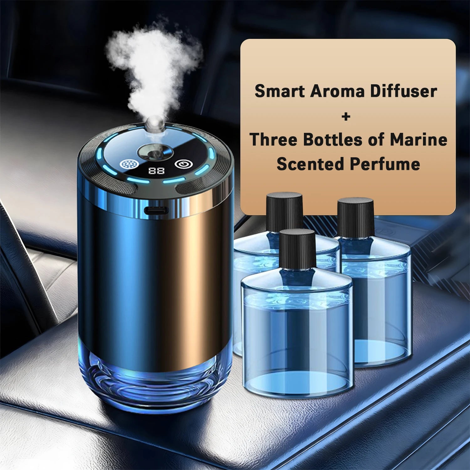 Car Diffuser Humidifier 5 Modes Car Humidifier Aromatherapy Diffusers Car Air Freshener For Car Home Office Bedroom