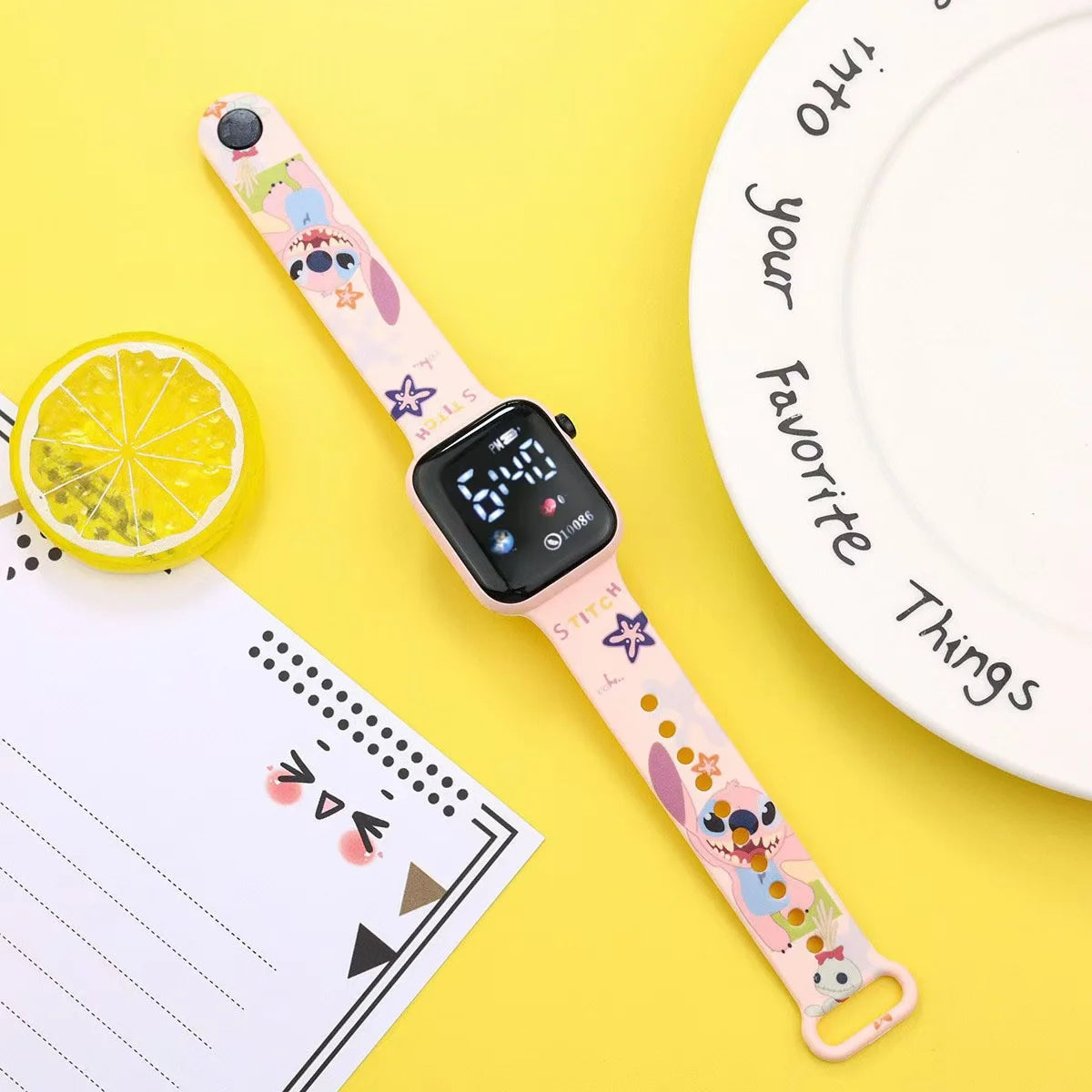 Reloj Electrónico LED Cartoon para Niños | Diseño Cuadrado Unisex ⌚ - Firu Total Sales