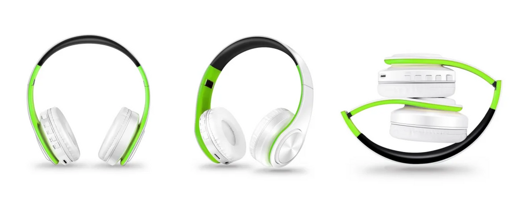 HIFI Stereo Bluetooth Headphones | FM Radio + SD Card + Mic | iPhone Samsung Xiaomi