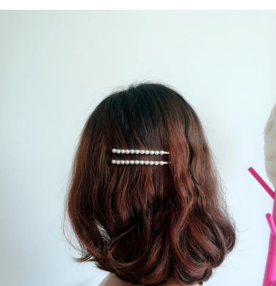 muylinda Imitation Pearls Long Hairpins Jewelry Fashion Women Hair Pin Clip Pairs Girl Hair Accessories