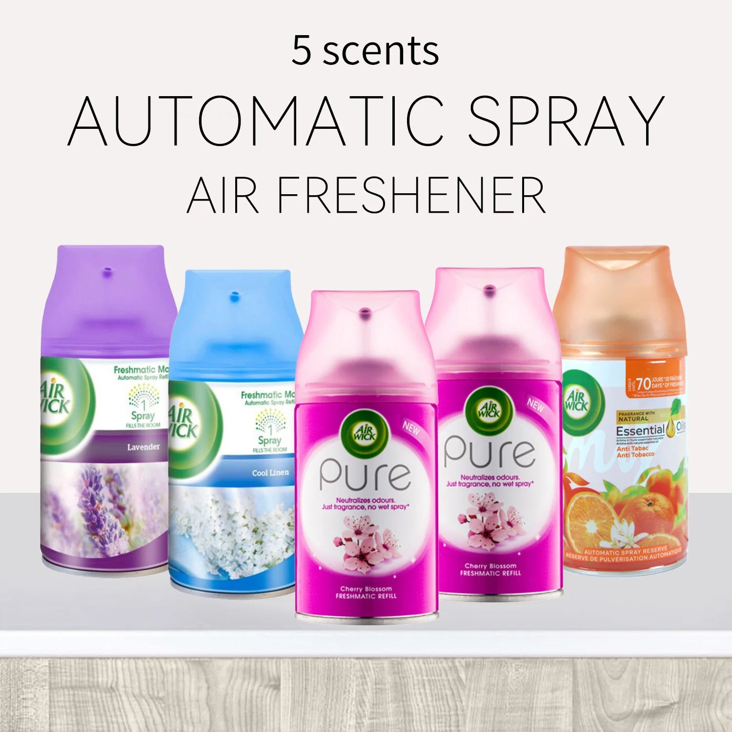 2 Pcs 6.2 Oz Per Count Automatic Spray Air Freshener Refill, Scented Air Freshener For Car, Office, Home And Bathroom, Car Spray