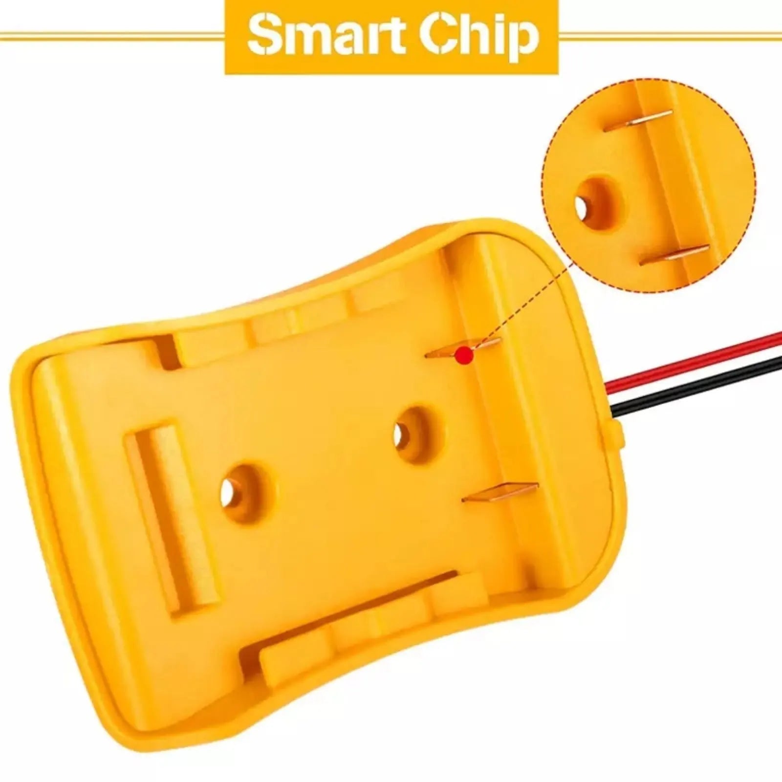 1Pc Power Connector Battery Adapter For DeWalt DCB184  DCCB204 18V/20V Max Battery Battery DIY Power Wheel Adapter Dock Holder