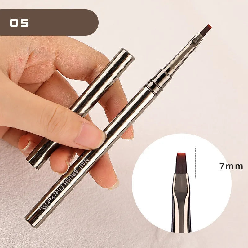 Pluma Liner de Nail Art con Mango de Aluminio | Flores, Hojas y Rayas | Manicure DIY 💅 - Firu Total Sales