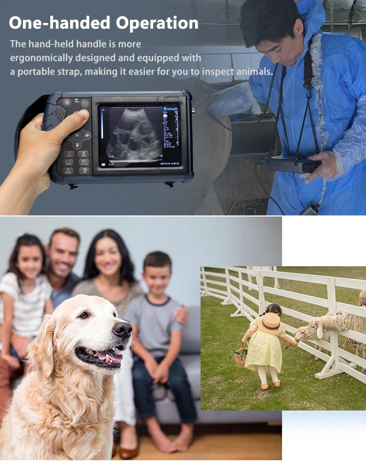 Escáner de Ultrasonido Veterinario Portátil | Embarazo | Cerdo, Oveja, Caballo 🐄