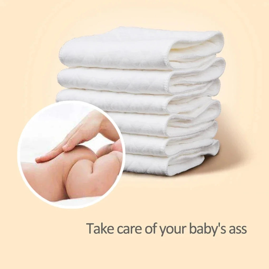 10pcs Cotton Diapers Children Washable Reusable Baby Diaper Pad Folding Kids Changing Pads Accessories "