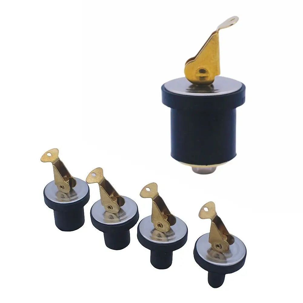 Universal Yacht Compression Drain Plug Rubber Seal Plug Tools Practical Durable Brass Screw Type Plug Marine Boat Accessories