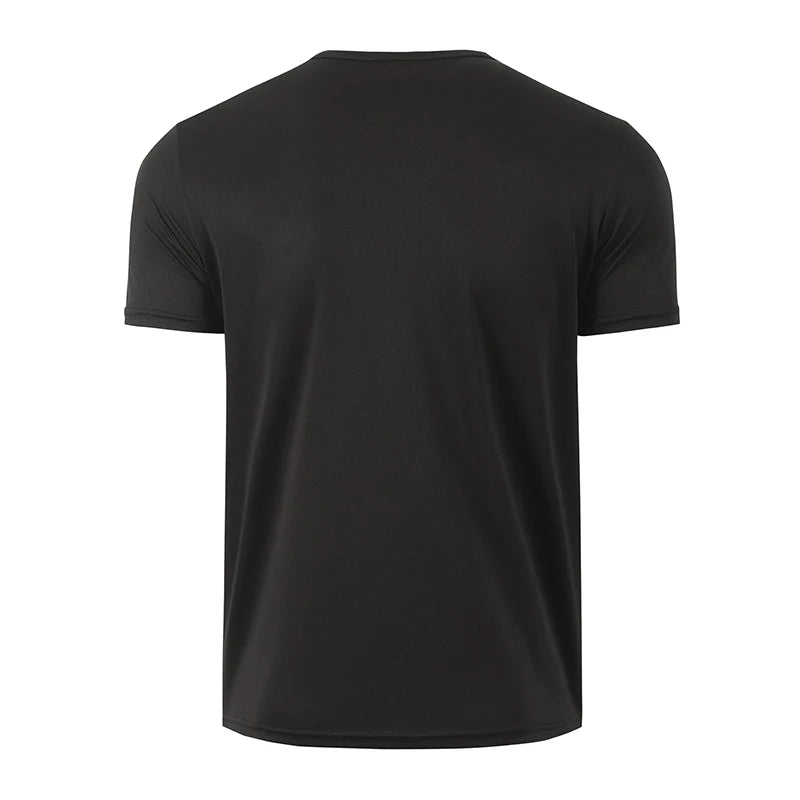 3/1 piece men's summer black and white short sleeved comfortable round neck T-shirt with mesh splicing breathable casual top