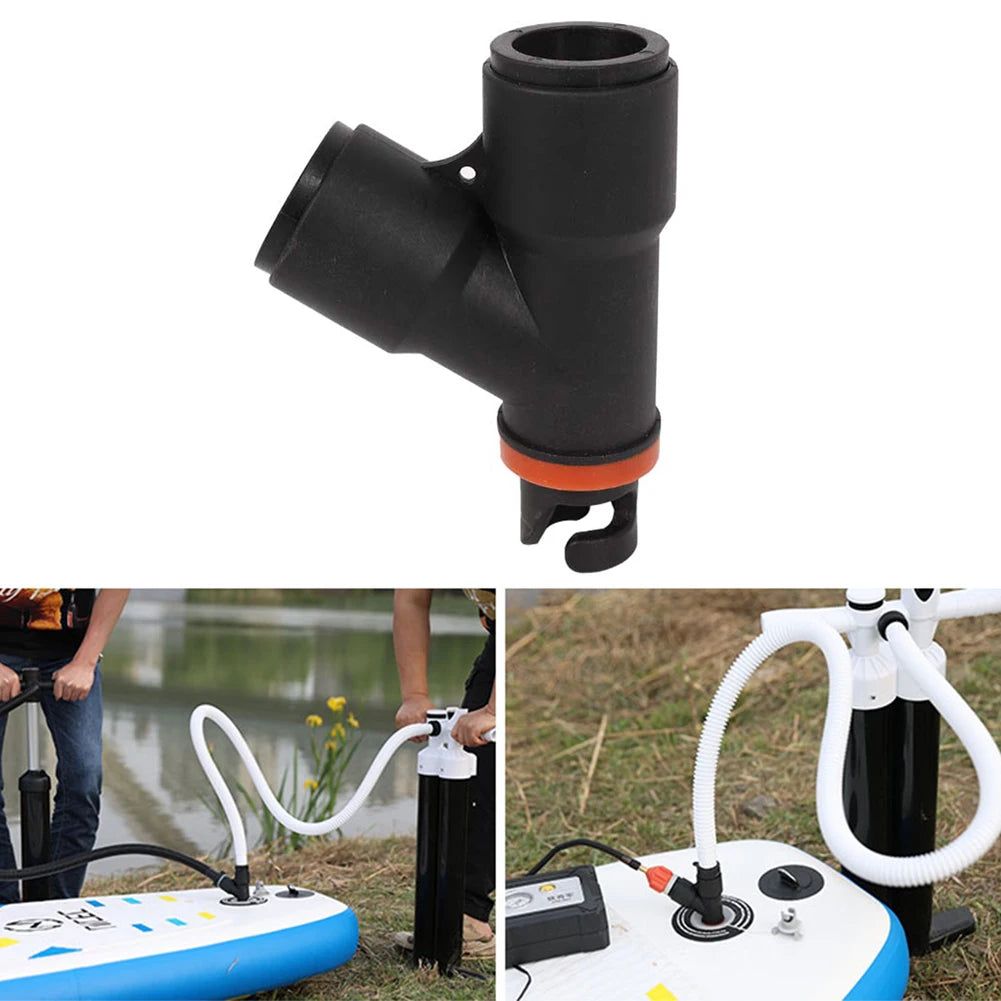 Air Valve Adaptor Wear-Resistant Rowing Boat Air Valve Adaptor Nylon Kayak Inflatable Pump Adapter for SUP Board
