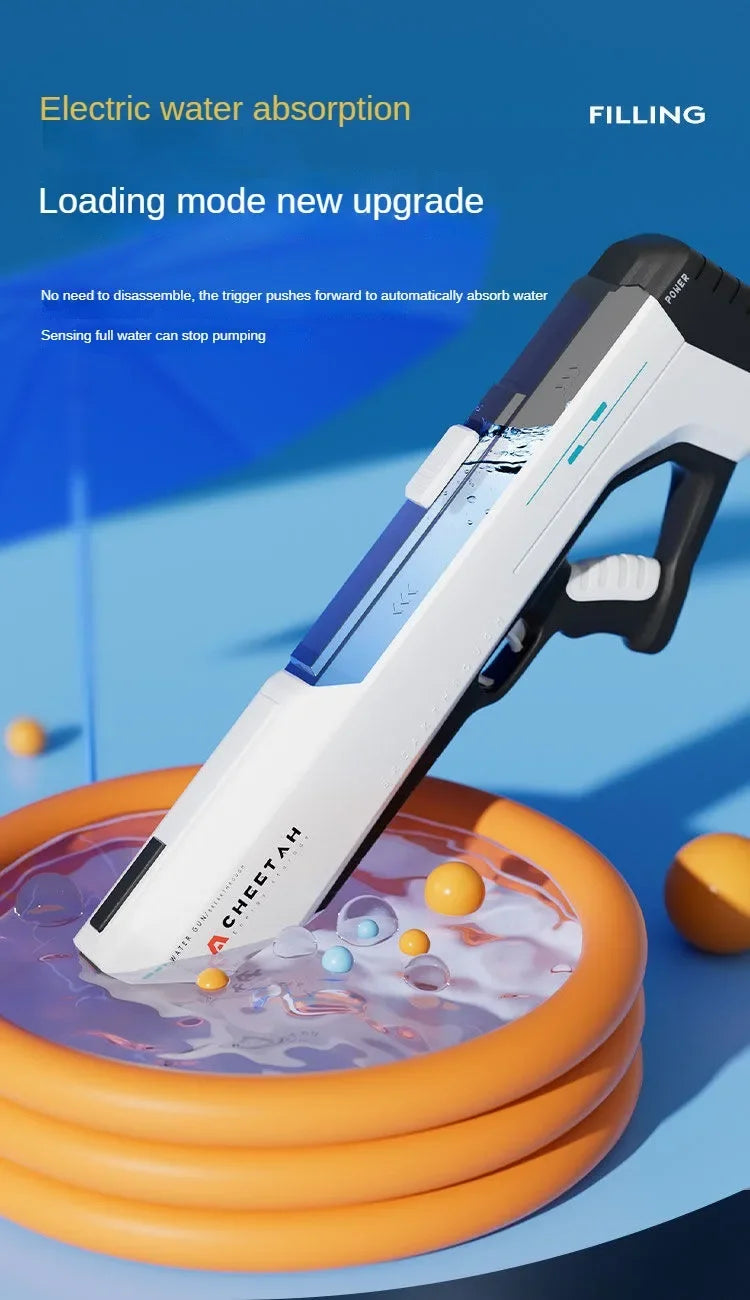 Pistola de Agua Eléctrica de Alta Presión | Juego de Verano para Niños 🔫 - Firu Total Sales