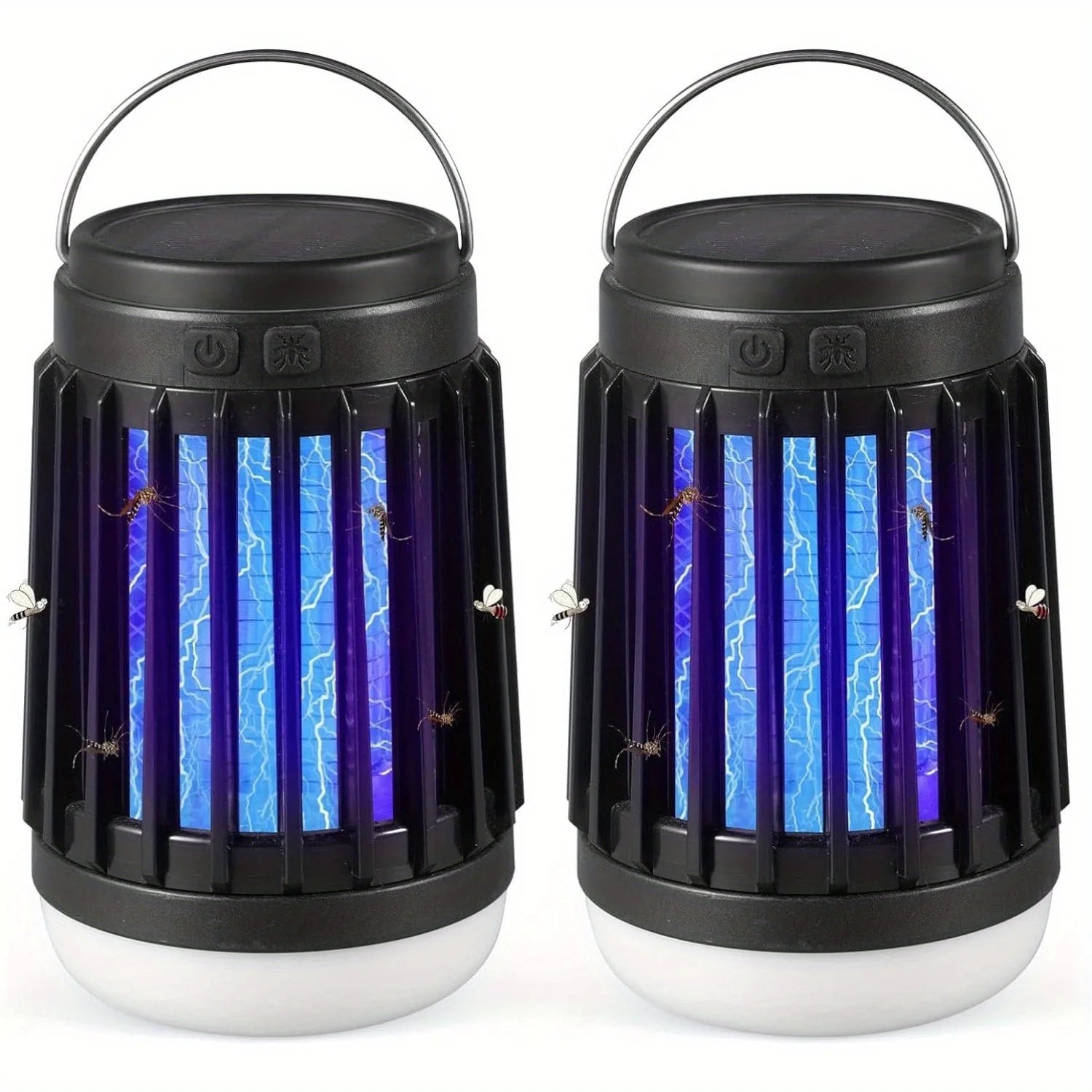 Mata Mosquitos Solar 3 en 1 Portátil ShinLuxe | 2pcs | Patio, Camping y Hogar ☀️ - Firu Total Sales