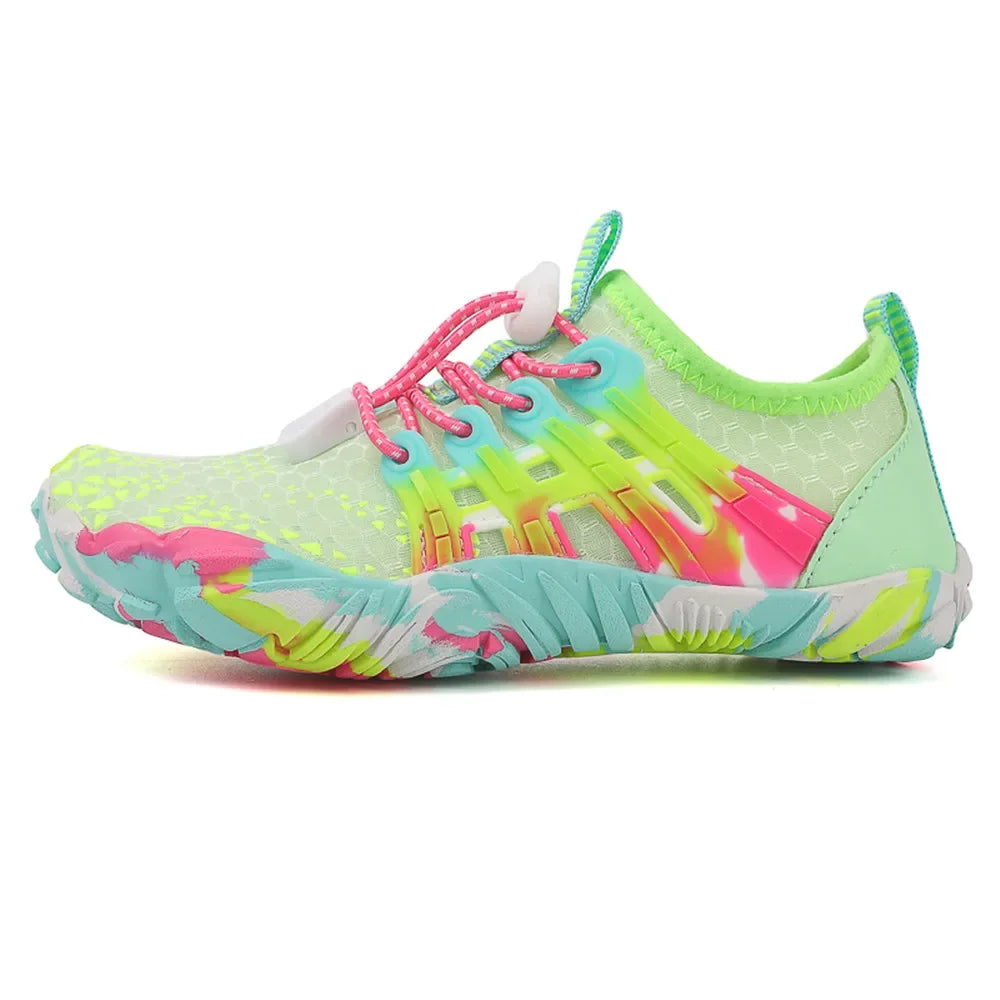 Water Shoes Kids Summer Beach Five Fingers Barefoot Swimming Aqua Shoes Colorful Seaside River Slippers Children Sneakers New
