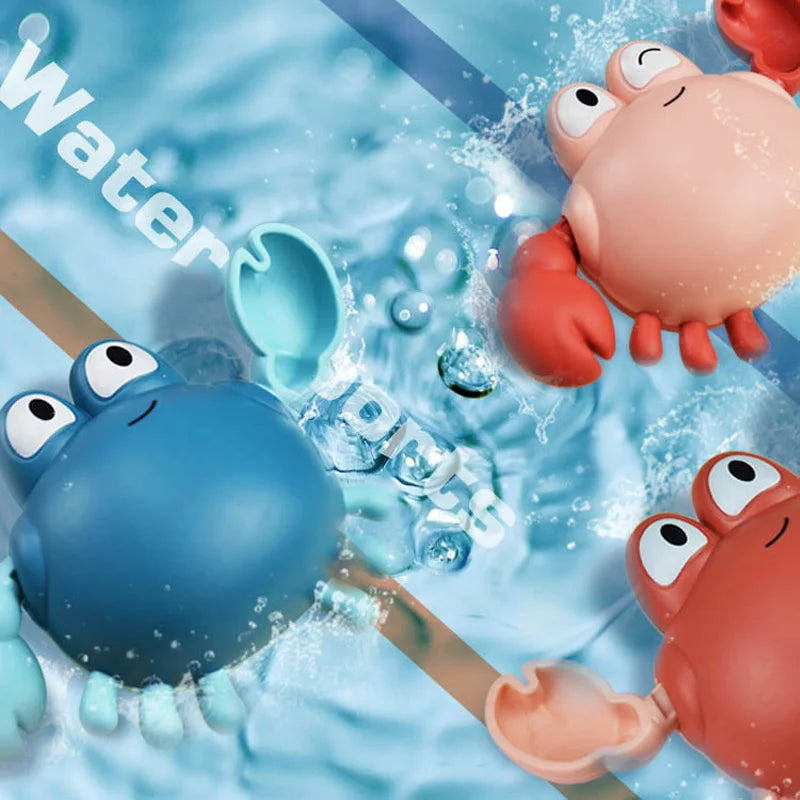 Bath Toys Cute Swimming Clown Fish Bath Toy for Toddlers Floating Wind Up Toys for Boy Girl New Born Baby Bathtub Toddler Toys