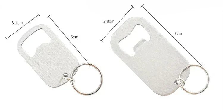 Metal Portable Creative Stainless Steel Bottle Opener Keychain Soda Drink Starter Portable Bottle Openers Bar Key Chain Pendant