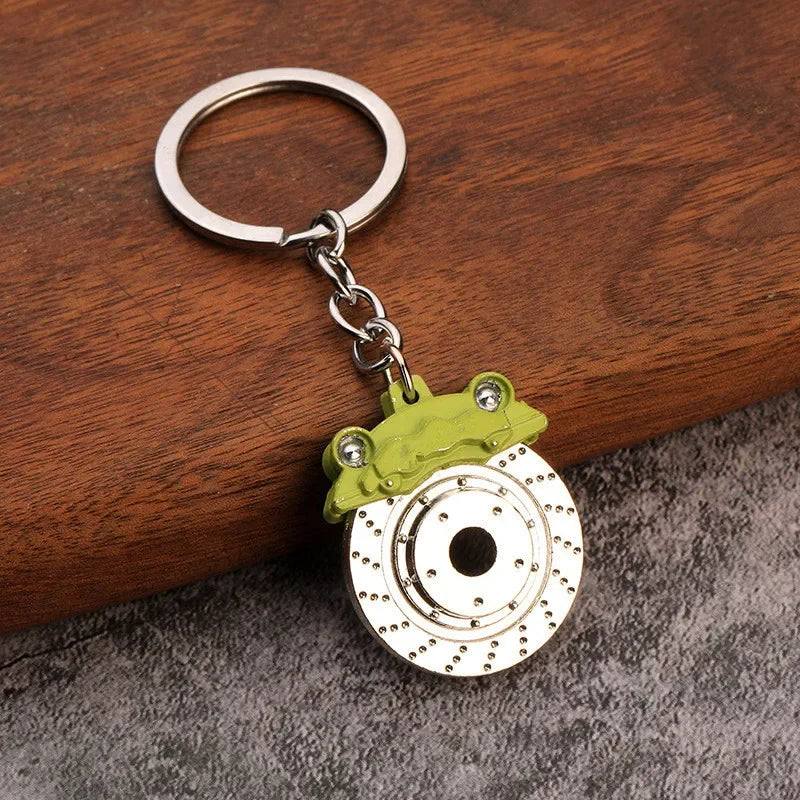 Creative Mini Gear Head Keychain Speed Gearbox Keyring for Car Key Turbo Hub Brake Disc Pendant Shock Absorber Keys Holder Chain