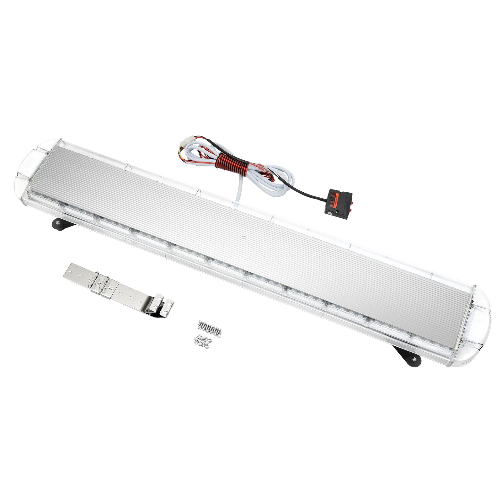 96 LED Strobe Light Bar w/Controller 16 Strobe Modes Yellow Flash Light Emergency Warning Lamp 150LM Burst Light IP65 Waterproof
