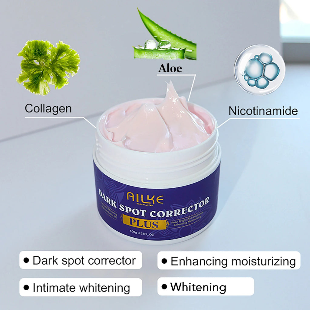 AILKE Premium Skin Lightening Cream - Dark Spot Corrector for Uneven Skin Tone - Face, Body, Underarm, Knees, Elbows, Knuckle