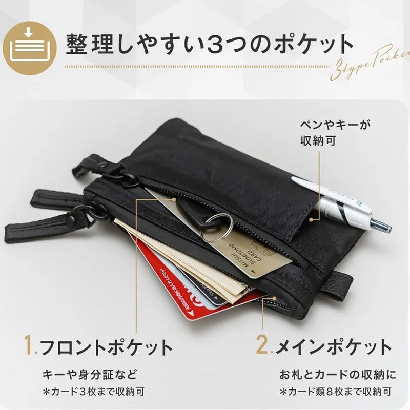 Zipper Rfid Wallet Mini Coin Purse Women Men's Nylon Short Wallet Retro Key Card Holder Small Money Bag Trend Youth Mini Handbag